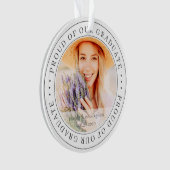 20誇りを持ったXX卒業モダン写真 オーナメント (正面)