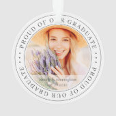 20誇りを持ったXX卒業モダン写真 オーナメント (裏面)