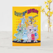 20誕生日カード – Moonies Doodlemoons カード (黄色い花)