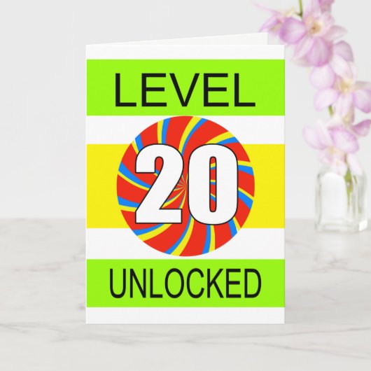 20誕生日ゲーマー カード (蘭)