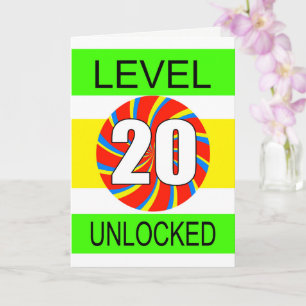 20誕生日ゲーマー カード