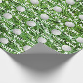 20誕生日ゴルフボールオングラスラッピング紙 ラッピングペーパー (角)