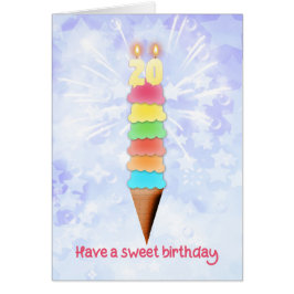 20誕生日ジャイアントアイスクリーム