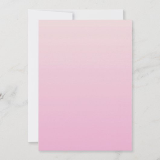 20誕生日ピンクダイヤモンド 招待状 (裏面)