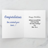 20誕生日フォトコラージュソンラユニークージ カード (内部)