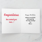 20誕生日フォトコラージュ姉妹大ユニーク大 カード (内部)