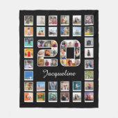 20誕生日家族写真集49写真 フリースブランケット (正面)