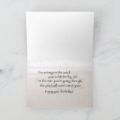 20誕生日書のビーチ カード (内部)