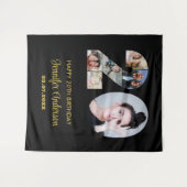 20誕生日番号20フォトコラージッモダンク タペストリー (正面(横))