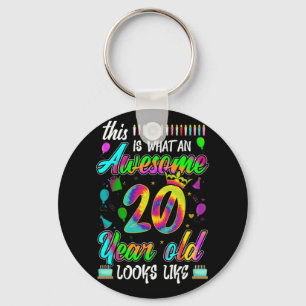 20誕生日素晴らし20歳が次のように見える キーホルダー