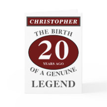 20誕生日赤い正規品の凡例あなたの名前を追加