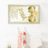 20誕生日金ゴールド乱数パターン20 横断幕 (インサイチュ)