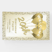 20誕生日金ゴールド乱数パターン20 横断幕 (横)