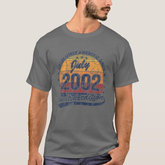 20誕生日7月素晴らしヴィンテージ以降 Tシャツ (正面)