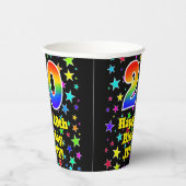 20誕生日:おもしろい星型と虹20 紙コップ (右)
