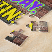 20誕生日~おもしろい、アーバン・グラフィティ・ルック ジグソーパズル (側面)