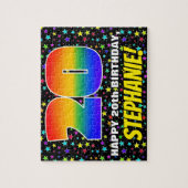 20誕生日:おもしろい、カラフル星野パターン ジグソーパズル (縦)