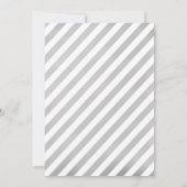 20誕生日 – シルバー・バルーン 招待状 (裏面)