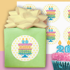 20誕生日 ラウンドシール