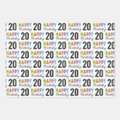 20誕生日 ラッピングペーパーシート (正面3)