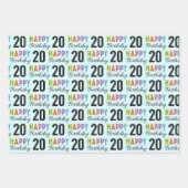 20誕生日 ラッピングペーパーシート (正面3)