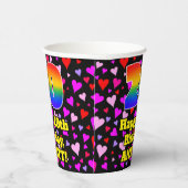 20誕生日:愛するハートパターン, Rainbow 20 紙コップ (右)