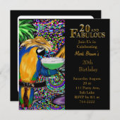 20誕生日 招待状 (正面/裏面)