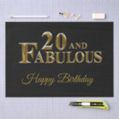 20誕生日 薄葉紙 (クラフト)