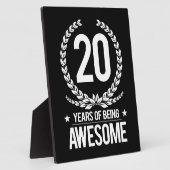 20誕生日(20歳素晴らし) フォトプラーク (側面)