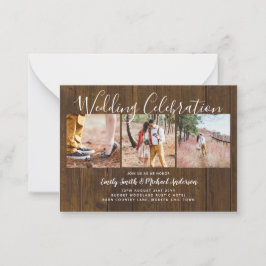 20質の予算の写真結婚式の招待SMALL アドバイスカード