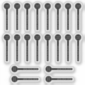 20透明リップクリーム安全シール シール (正面)