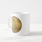 $20金ゴールド コーヒーマグカップ (正面左)