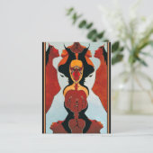 20顔 – トライバルダンス ポストカード (スタンド正面)