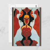 20顔 – トライバルダンス ポストカード (正面/裏面)