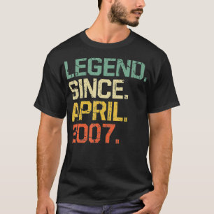 200おもしろい年4月から15歳のヴィンテージ伝説 Tシャツ