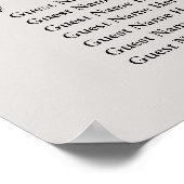 200グレーシンプルの結婚座席表 ポスター (角)