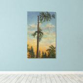 200フィートの巨大なトウヒをトッピング。セーリング キャンバスプリント (インサイチュ (ウッドフロア))