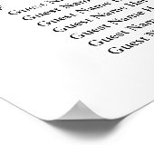 200ペンギンおもしろい・グリーター結婚の座席表 ポスター (角)