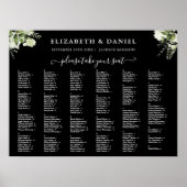 200名のグリーンリー結婚のシーティングチャート記号 ポスター (正面)