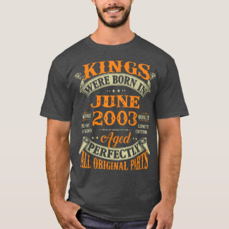 200生まれ年6月の第19誕生日の王様への贈り物 Tシャツ