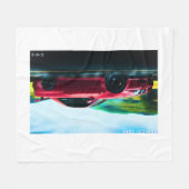 2000のスポーツカーフリースブランケット フリースブランケット (正面(横))