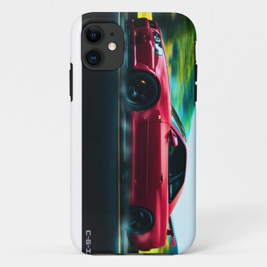 2000のスポーツカーiphone11case mateカバー Case-Mate iPhoneケース (裏面)
