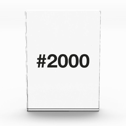 2000ハッシュタグ25誕生日記念日 フォトブロック (正面)