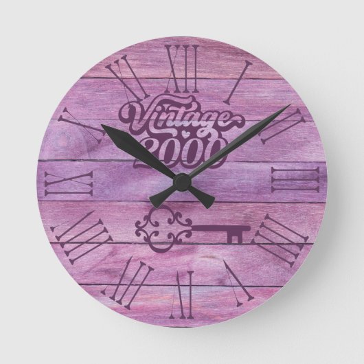 2000ヴィンテージアクリル製壁時計 ラウンド壁時計 (正面)