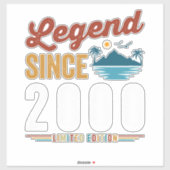 2000年から伝説のレトロビンテージ誕生日グッズ シール (シート)