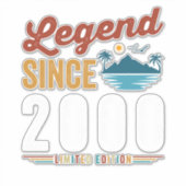 2000年から伝説のレトロビンテージ誕生日グッズ シール (正面)