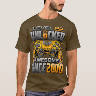 2000年から22素晴らし番目の誕生日のロック解除 Tシャツ