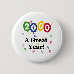2000年すばらしい年の誕生日 缶バッジ