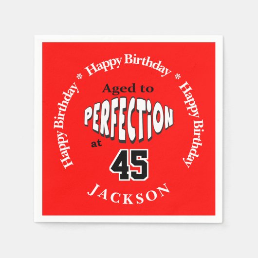 2000年に完全熟成 スタンダードカクテルナプキン (正面)