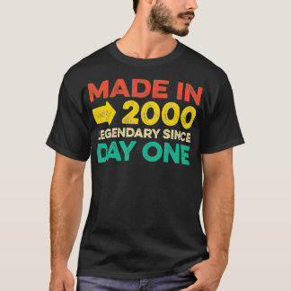 2000年に22歳の男生まれ女が誕生に贈る Tシャツ